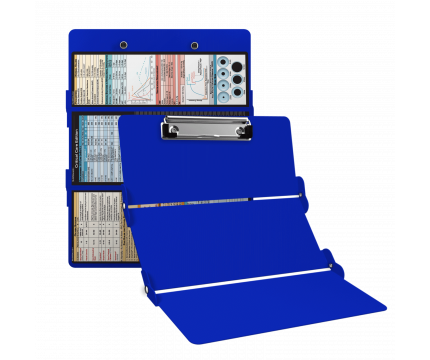WhiteCoat Clipboard® Trifold - Blue Critical Care Edition